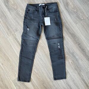 Kancan Women's Black and Grey Jeans